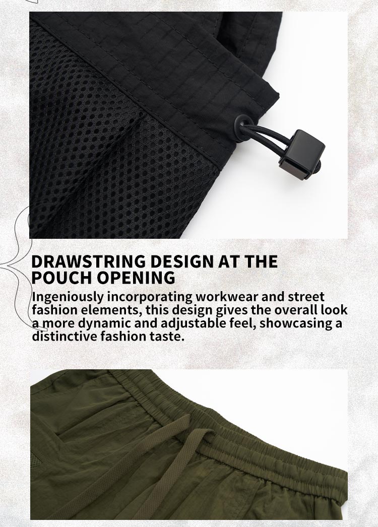 Embroidered functional workwear shorts