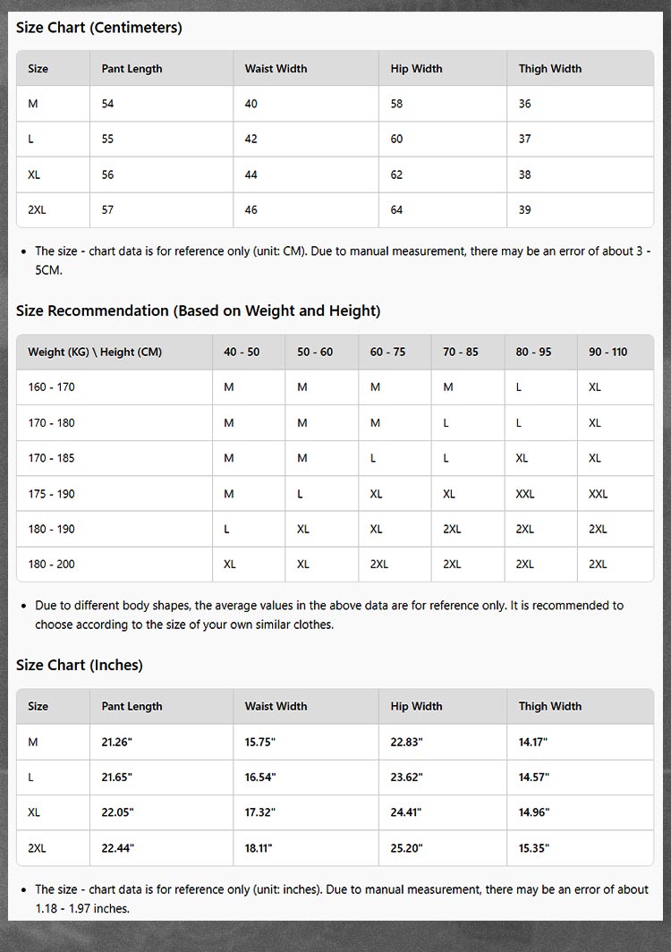 Short casual pants sport