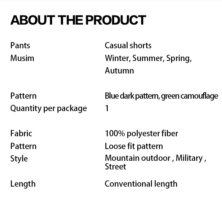 Short casual pants sport