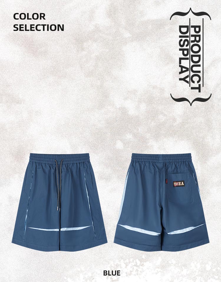 Functional street trend contrast design style shorts