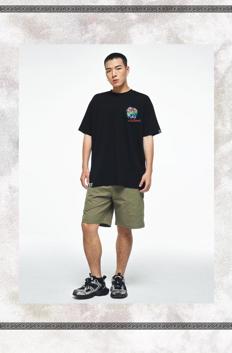 Workwear style trendy shorts