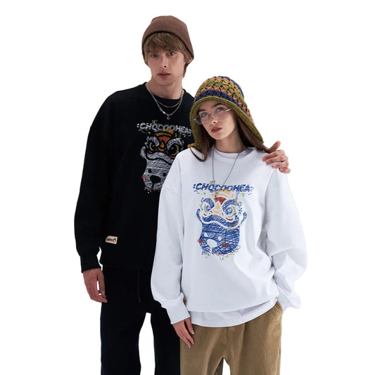 round-neck sweatshirt