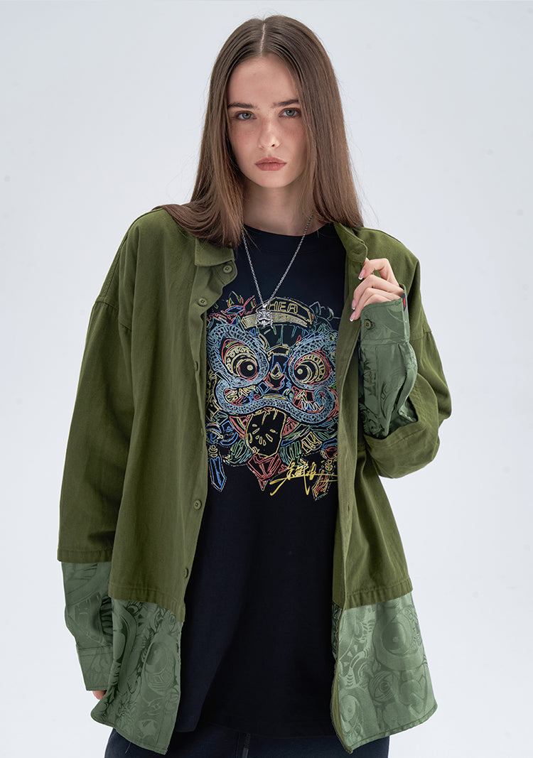 Fashionable long sleeved shirt