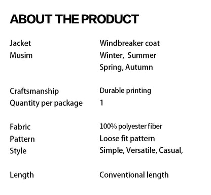 Printed windbreaker jacket