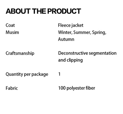 Polar fleece hooded jacket