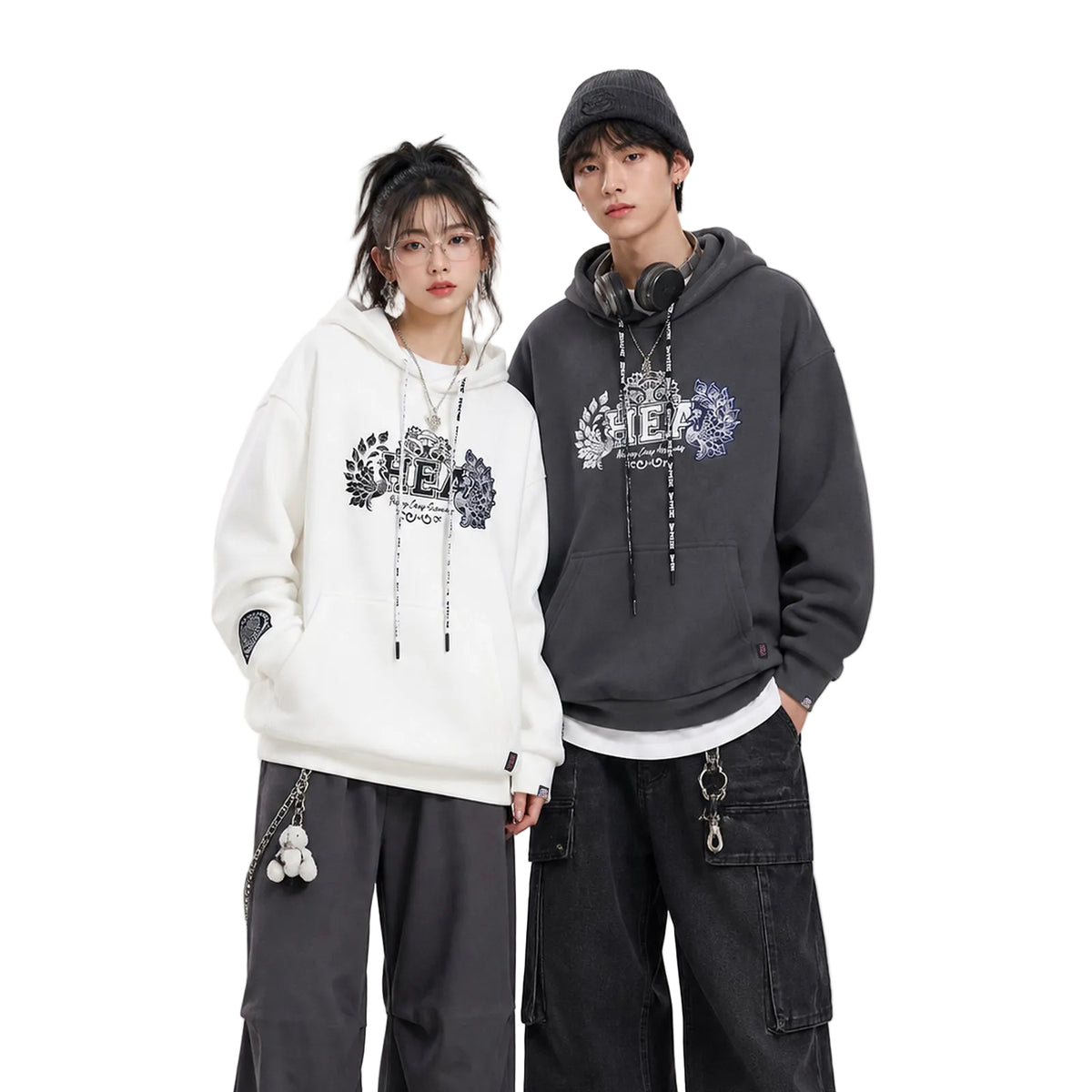 HEA Bonded Fleece Graphic Pullover Hoodie