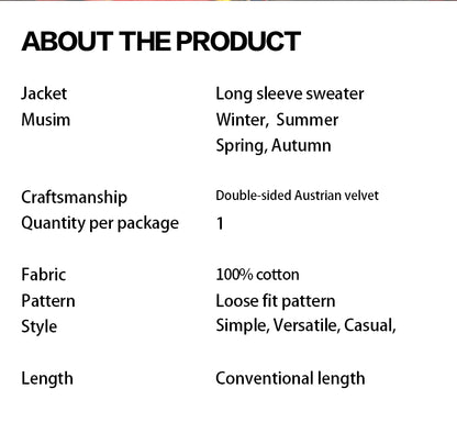 Printed round neck hoodie