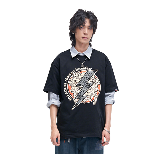 HEA Framed Lion Back Print Tee