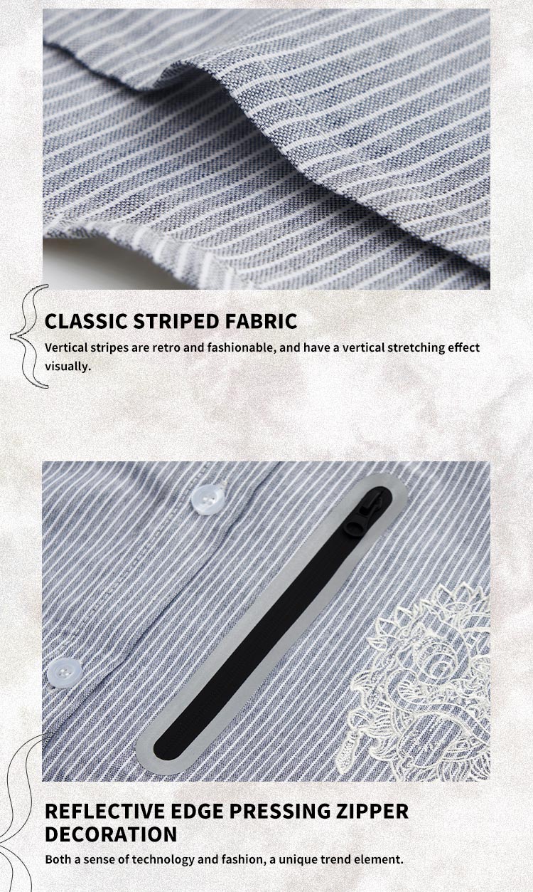 Striped long shirt