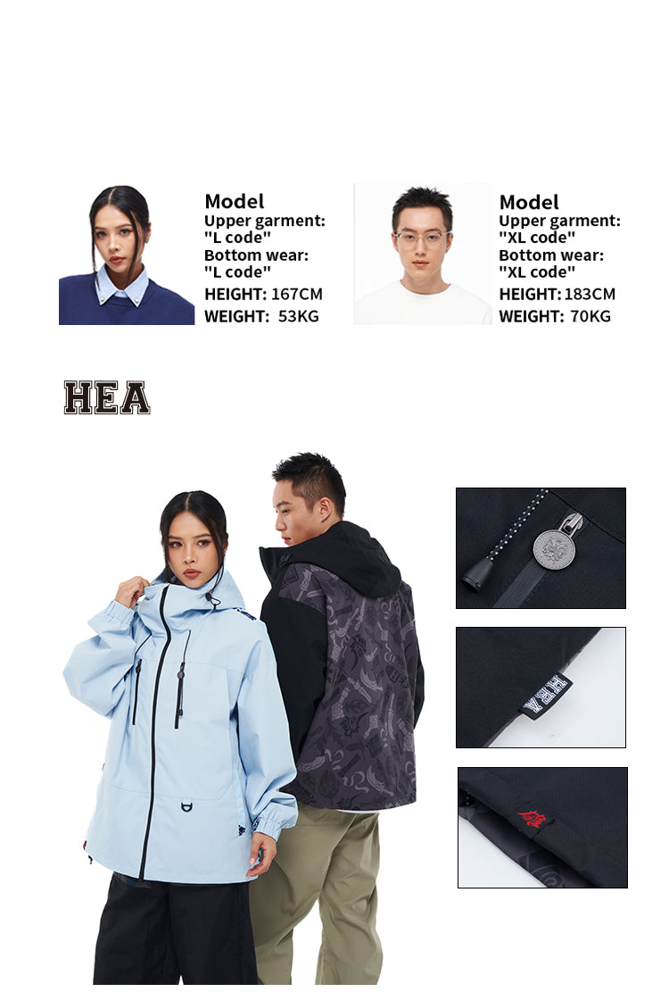 Printed windbreaker jacket
