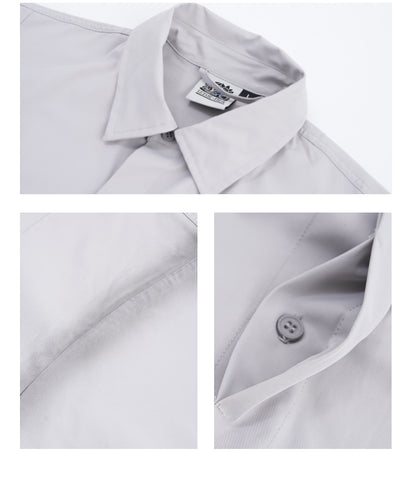 HEA Oversized Shirt with Unique Graphic Print Casual Streetwear Unisex Short Sleeve Shirt