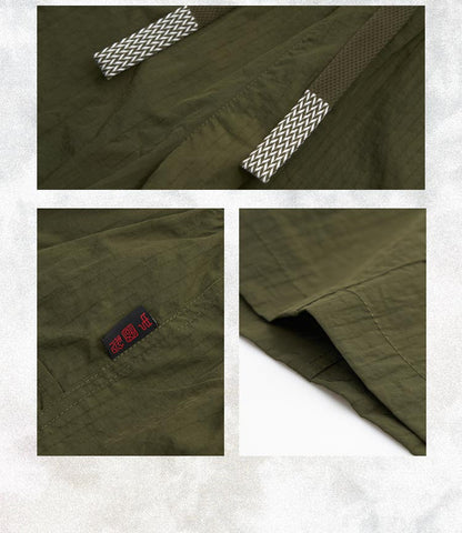 Embroidered functional workwear shorts