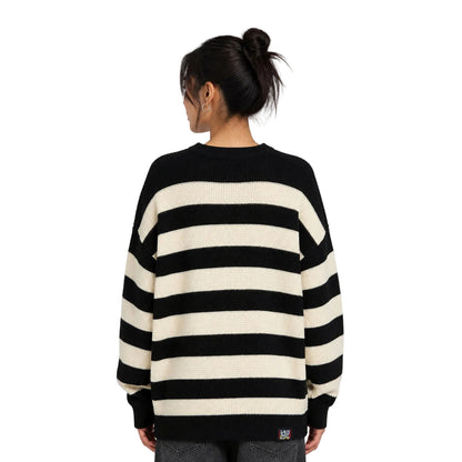 HEA Striped Crewneck Pullover Sweater