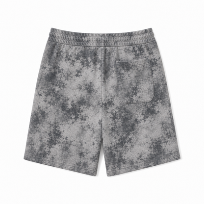 Tie-Dye Washed Heavyweight Casual Sweat Shorts