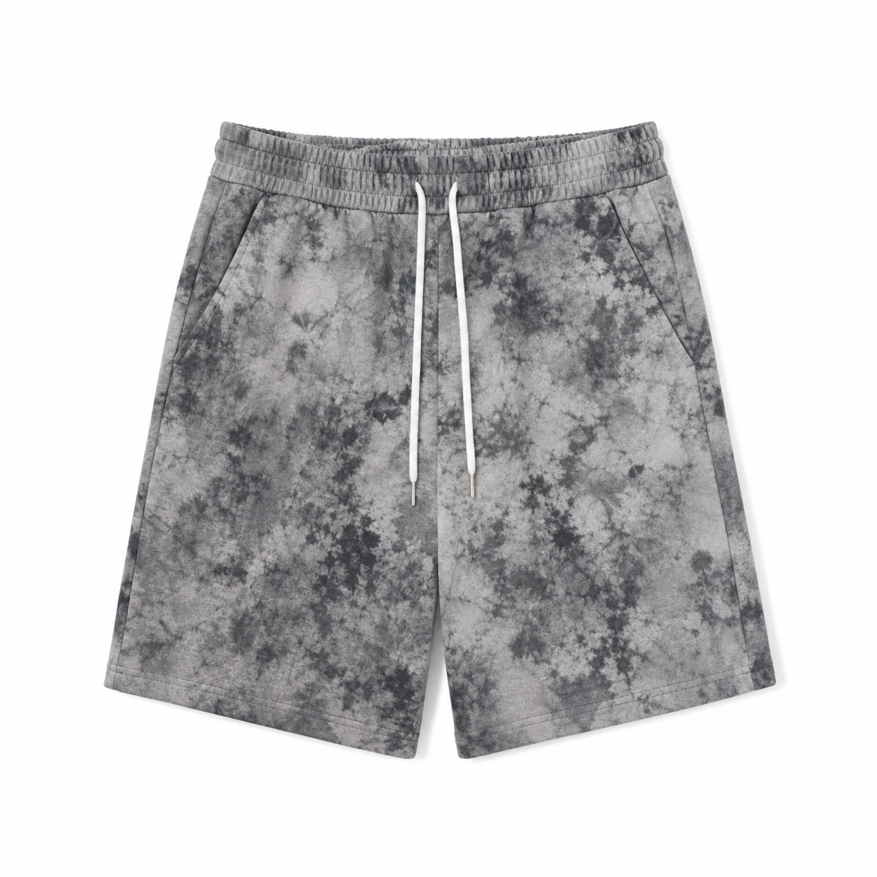 Tie-Dye Washed Heavyweight Casual Sweat Shorts