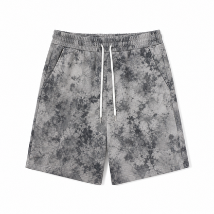 Tie-Dye Washed Heavyweight Casual Sweat Shorts