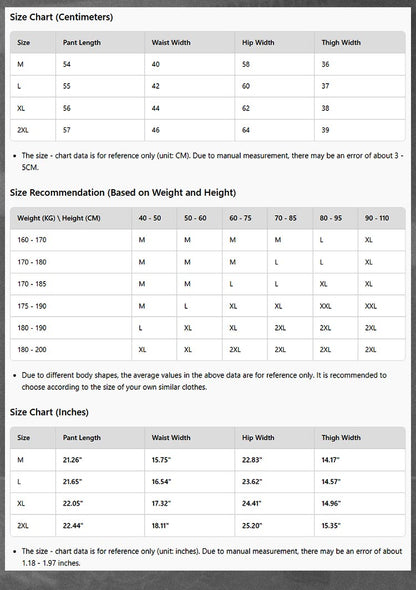 Short casual pants sport