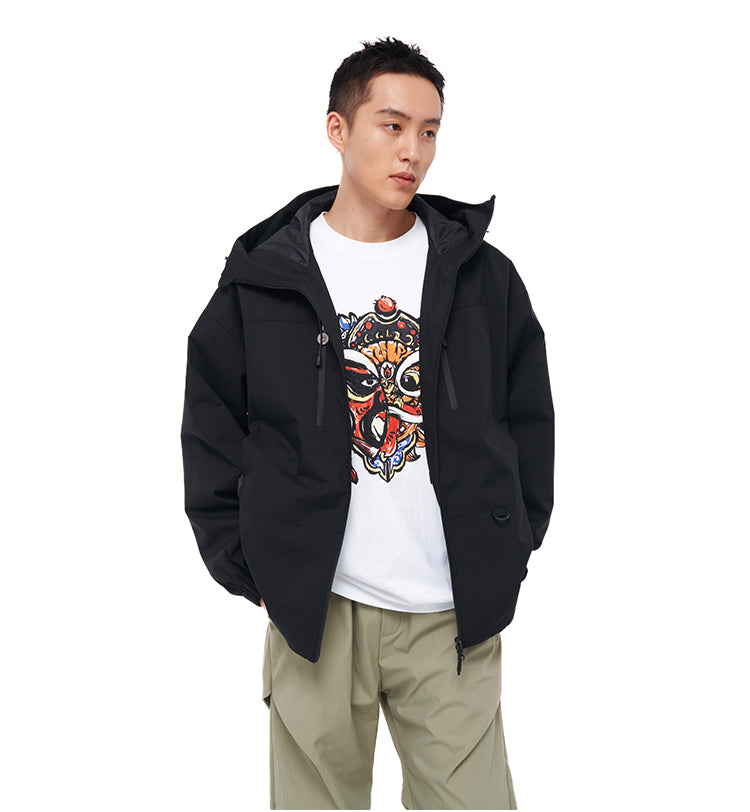 Printed windbreaker jacket