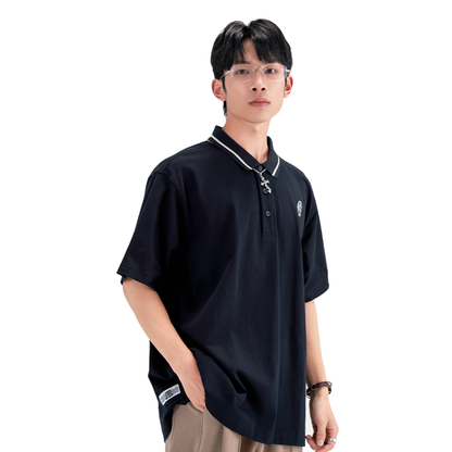 HEA Contrast Collar Heavyweight Polo Shirt
