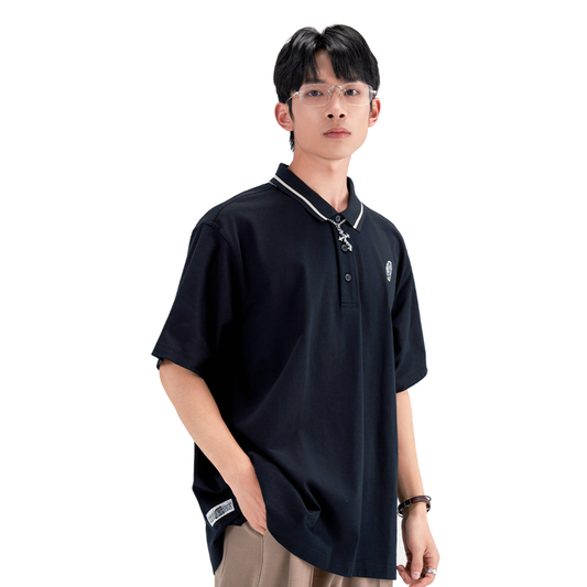 HEA Contrast Collar Heavyweight Polo Shirt