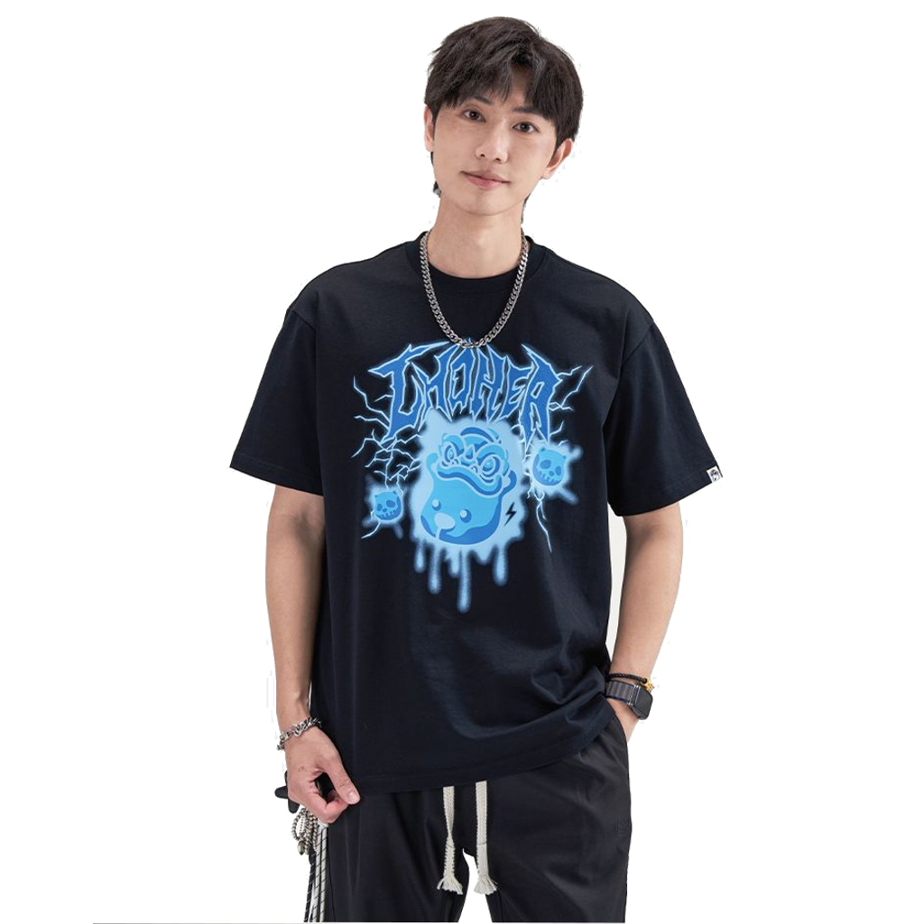 HEA Cartoon Fist Graffiti Heavyweight Oversized T-Shirt