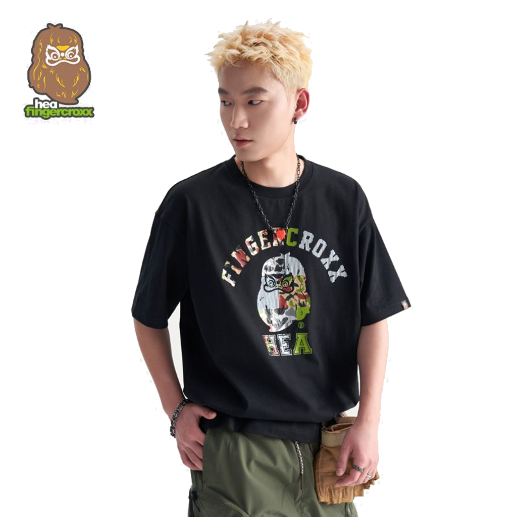 HEA Fingercroxx Bear Graphic Heavyweight Oversized T-Shirt