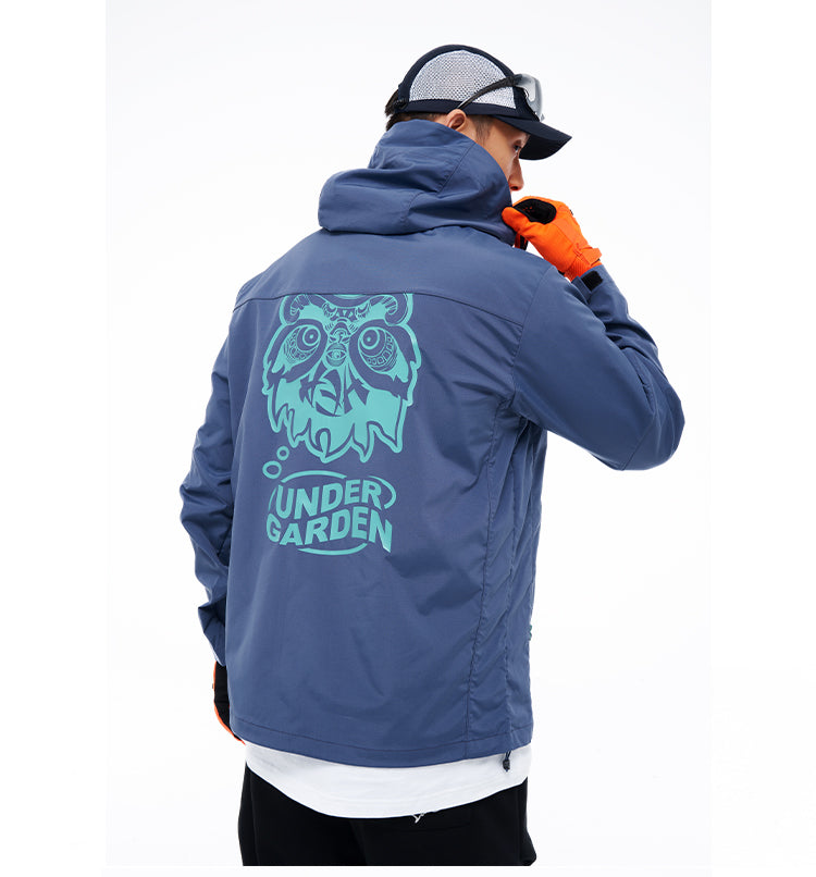 Fashionable printed windbreaker