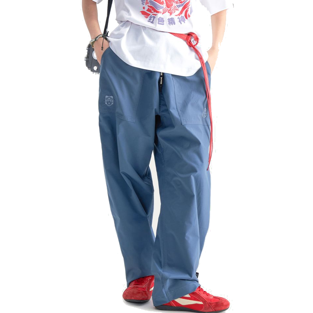 HEA Colorblock Wide Leg Woven Cargo Pants
