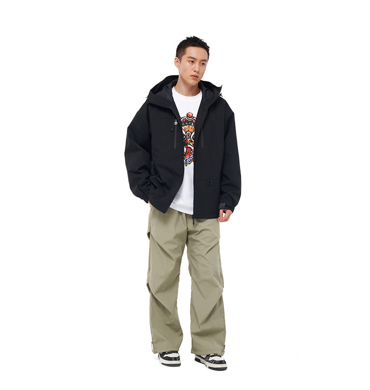 Printed windbreaker jacket