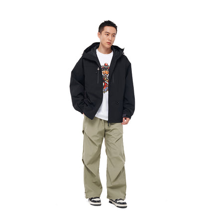 Printed windbreaker jacket