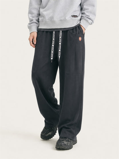 HEA Relaxed Drawstring Track Pants – Straight Leg Streetwear Pants