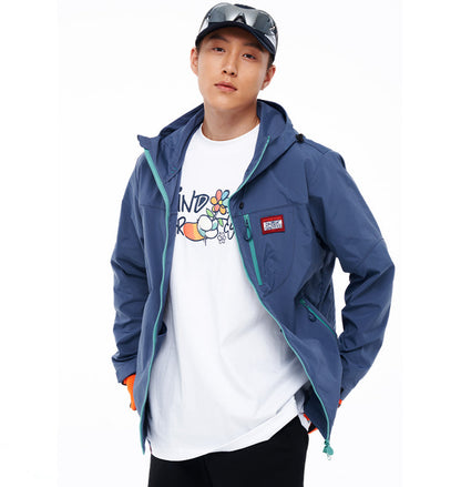 Fashionable printed windbreaker