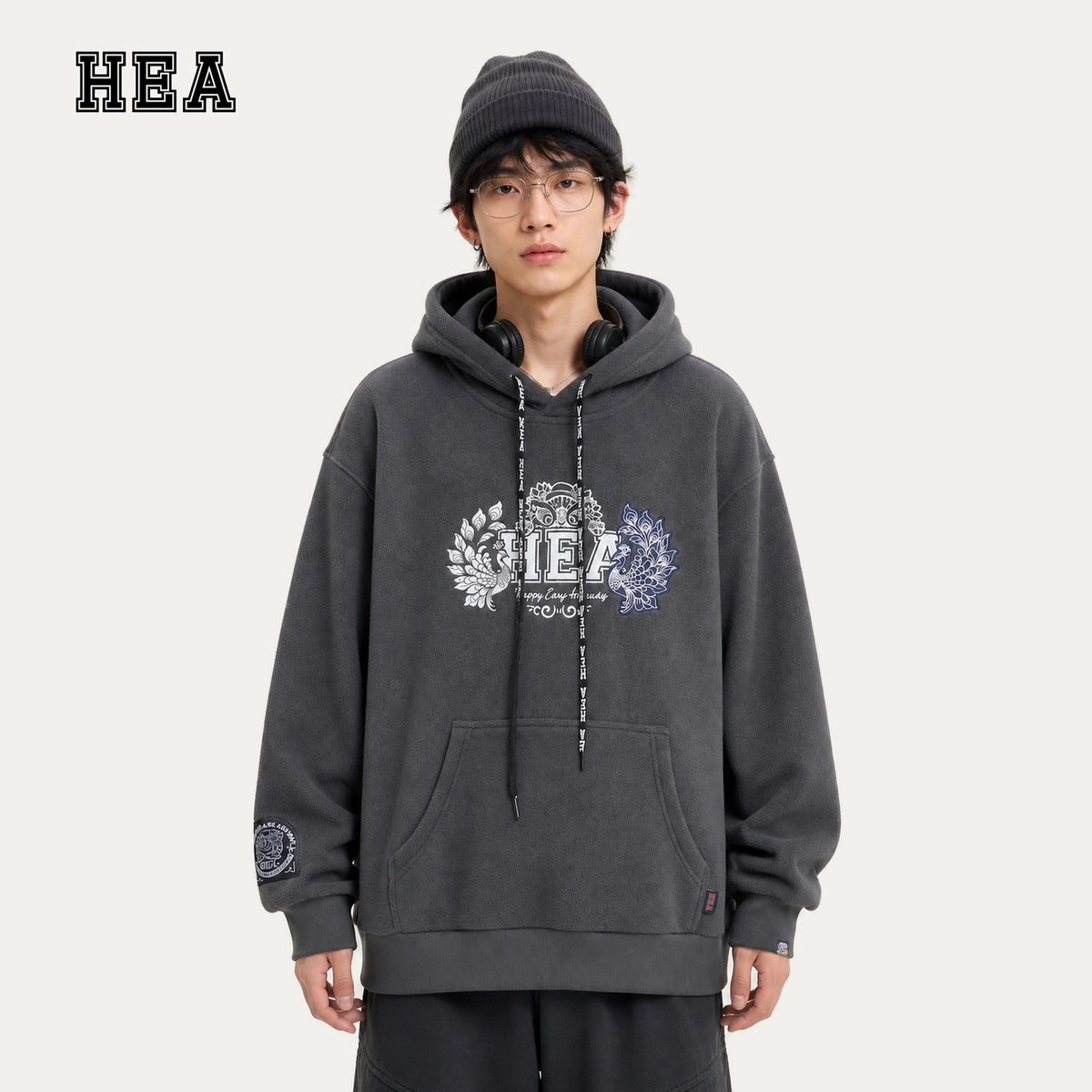 HEA Bonded Fleece Graphic Pullover Hoodie