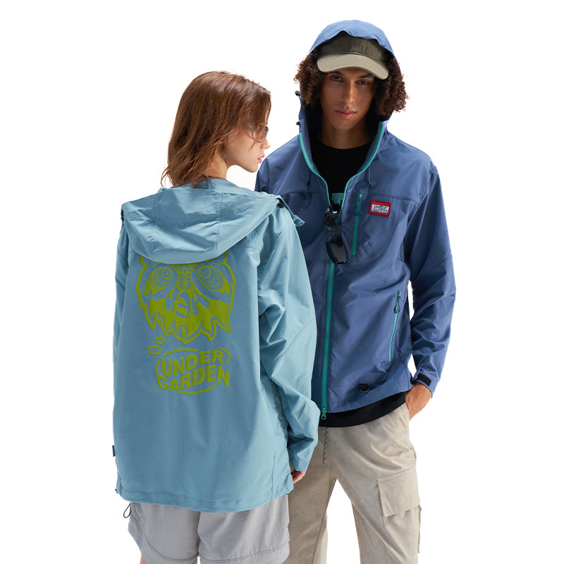 Fashionable printed windbreaker