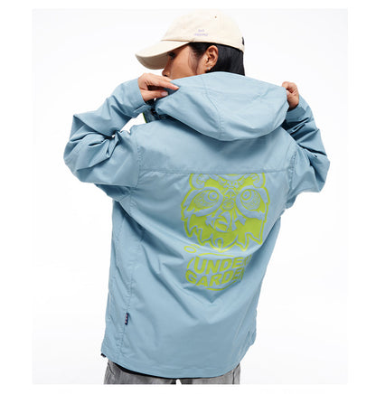 Fashionable printed windbreaker