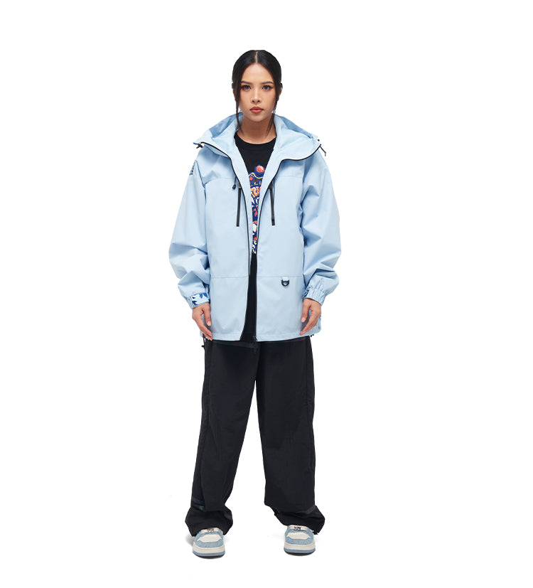 Printed windbreaker jacket