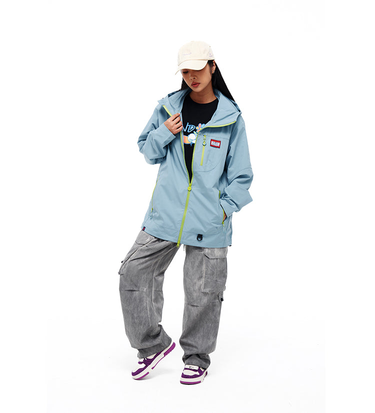 Fashionable printed windbreaker