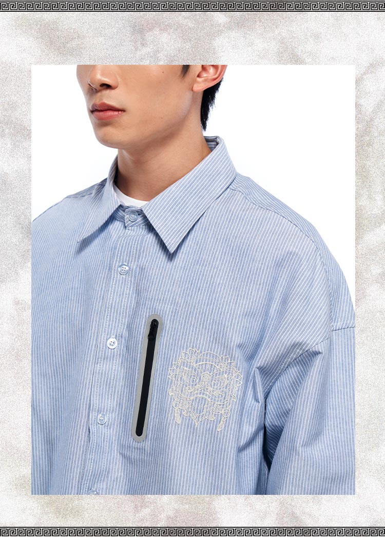 Striped long shirt