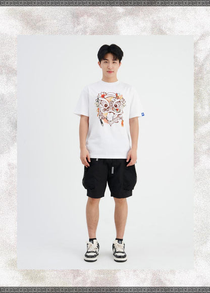 Embroidered functional workwear shorts