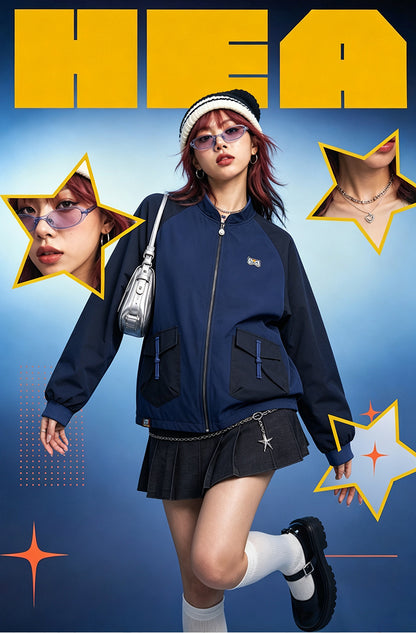 HEA Graphic Padded Utility Jacket – Casual Streetwear Outerwear