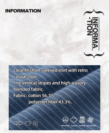 Striped Short Sleeved Shirt with