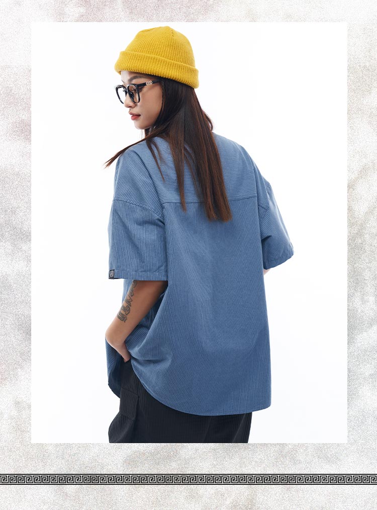 Striped Short Sleeved Shirt with