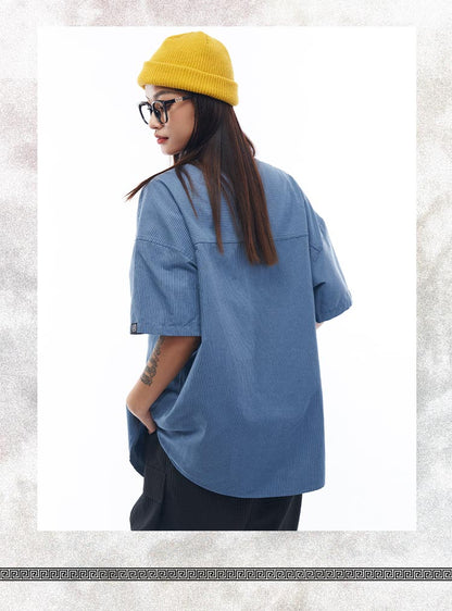 Striped Short Sleeved Shirt with