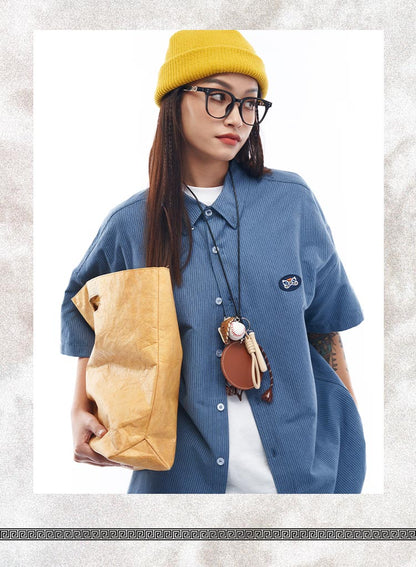 Striped Short Sleeved Shirt with
