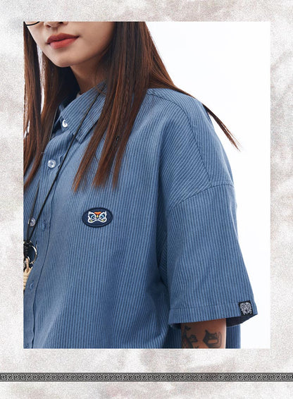 Striped Short Sleeved Shirt with