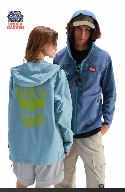 Fashionable printed windbreaker