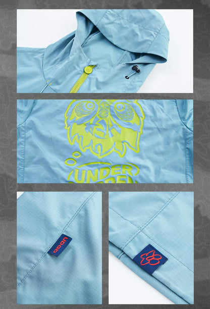 Fashionable printed windbreaker