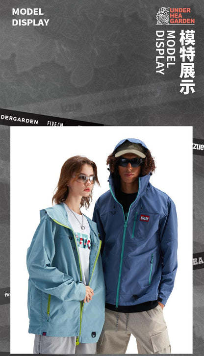 Fashionable printed windbreaker