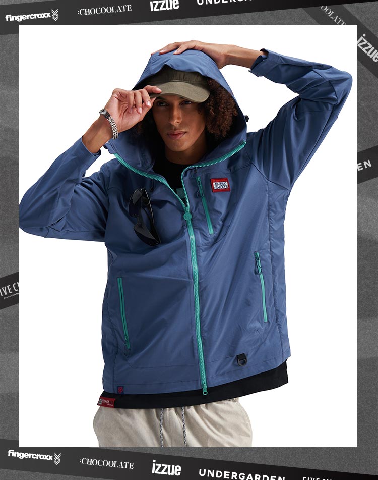 Fashionable printed windbreaker