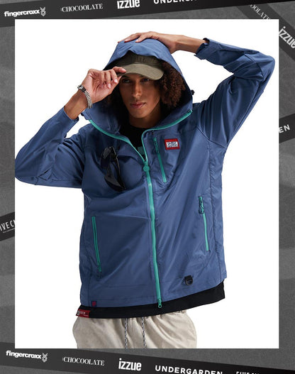 Fashionable printed windbreaker